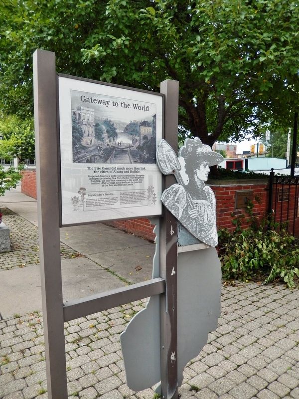Gateway to the World Marker (<i>tall view</i>). Click for full size. Gateway to the World Marker (<i>tall view</i>) image. Click for full size.