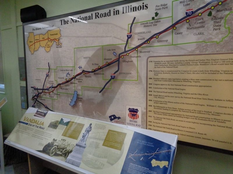 Vandalia Marker. Click for full size. Vandalia Marker image. Click for full size.