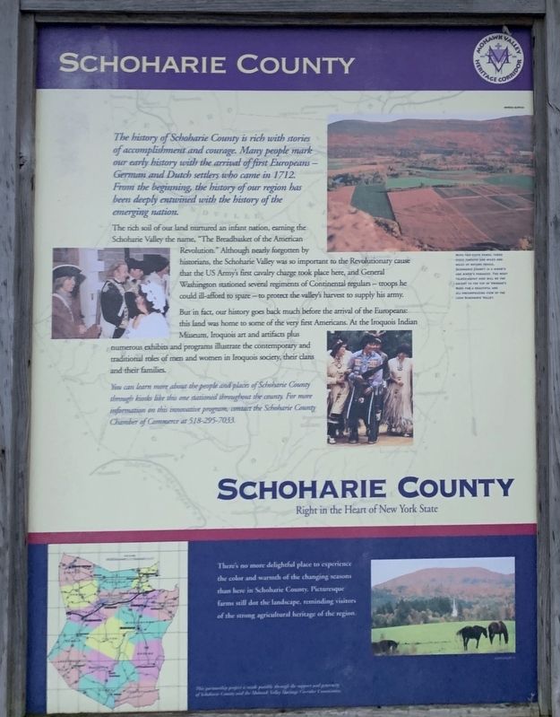 Schoharie County Marker. Click for full size. Schoharie County Marker image. Click for full size.