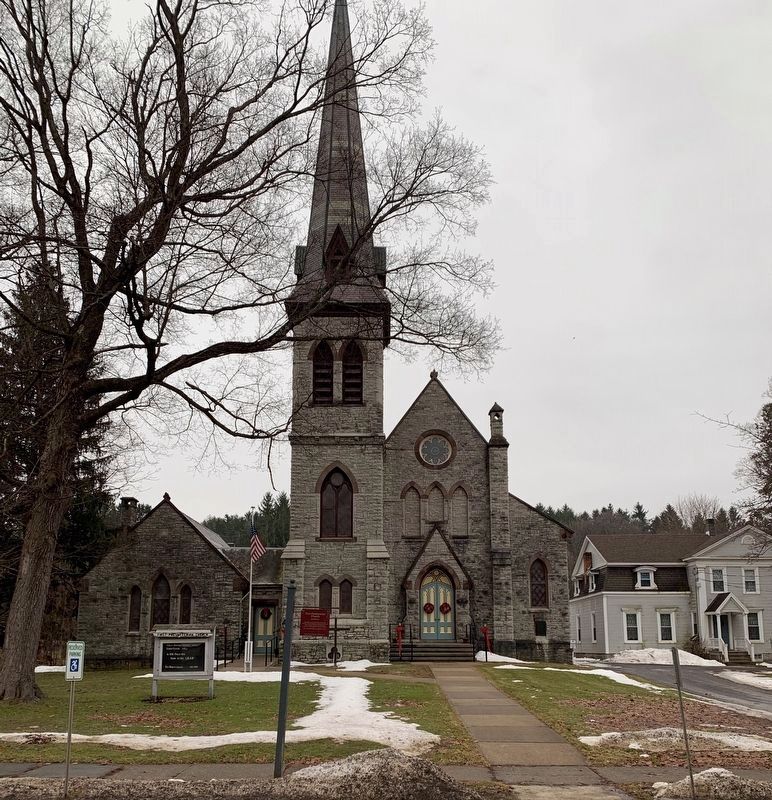 First Presbyterian Church and Marker image. Click for full size.