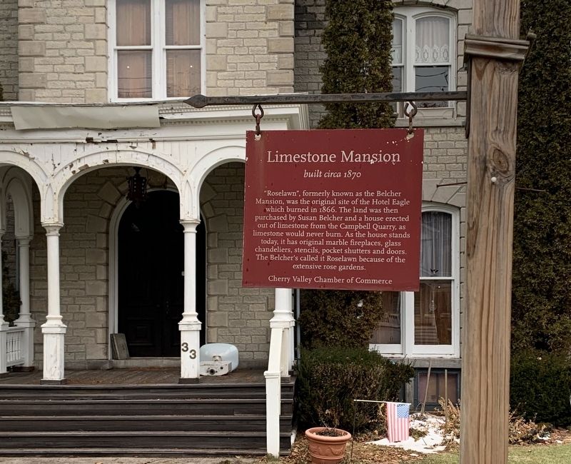 Limestone Mansion Marker. Click for full size. Limestone Mansion Marker image. Click for full size.
