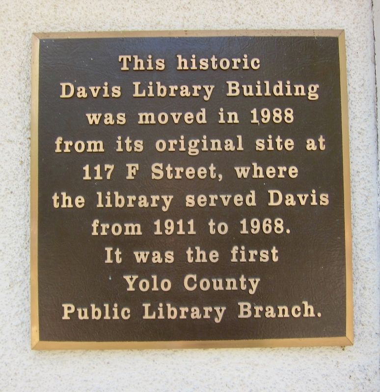 Davis Library Building Marker image. Click for full size.