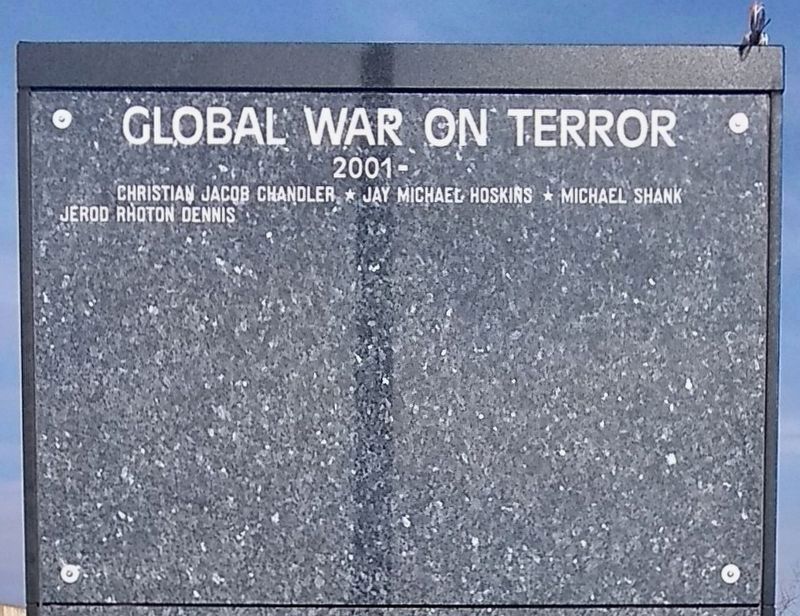 Nearby Global War on Terror panel of names on Ring of Honor. image. Click for full size.