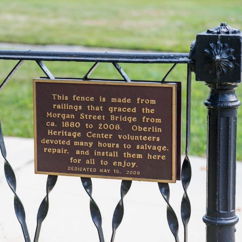 Morgan Street Bridge Railing Tablet. Click for full size. Morgan Street Bridge Railing Tablet image. Click for full size.