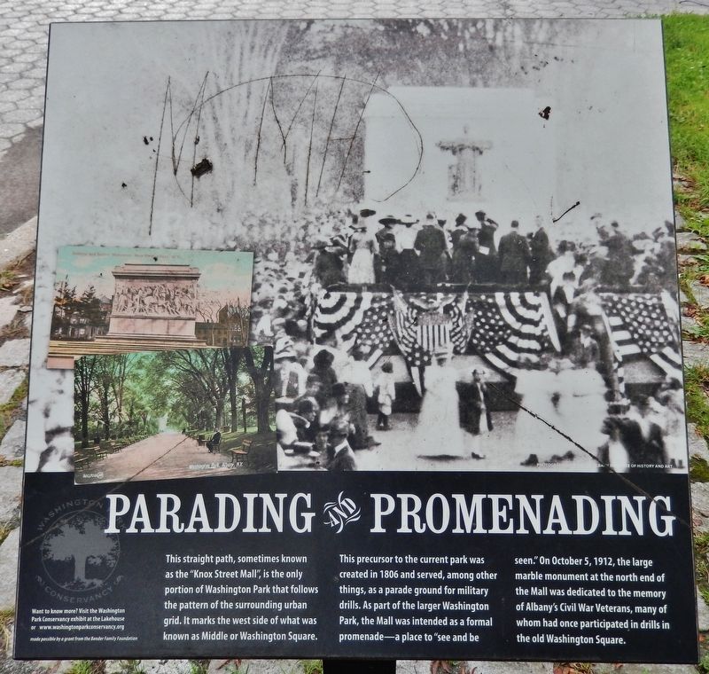 Parading and Promenading Marker image. Click for full size.