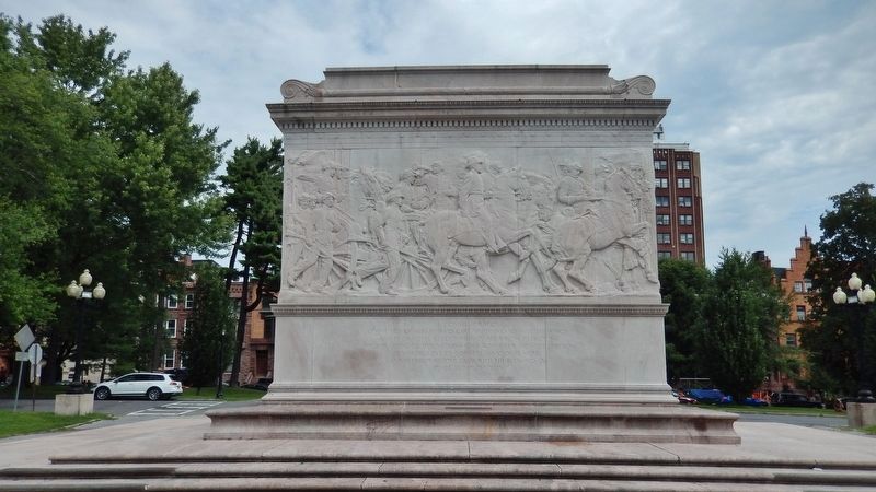 Albany Soldiers & Sailors Memorial<br>(<i>south side  view from marker</i>) image. Click for full size.