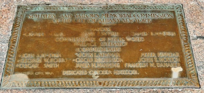 Albany Soldiers and Sailors Memorial image. Click for full size.