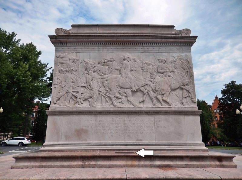 Albany Soldiers & Sailors Memorial<br>(<i>southwest side • marker visible at base of monument</i>) image, Touch for more information