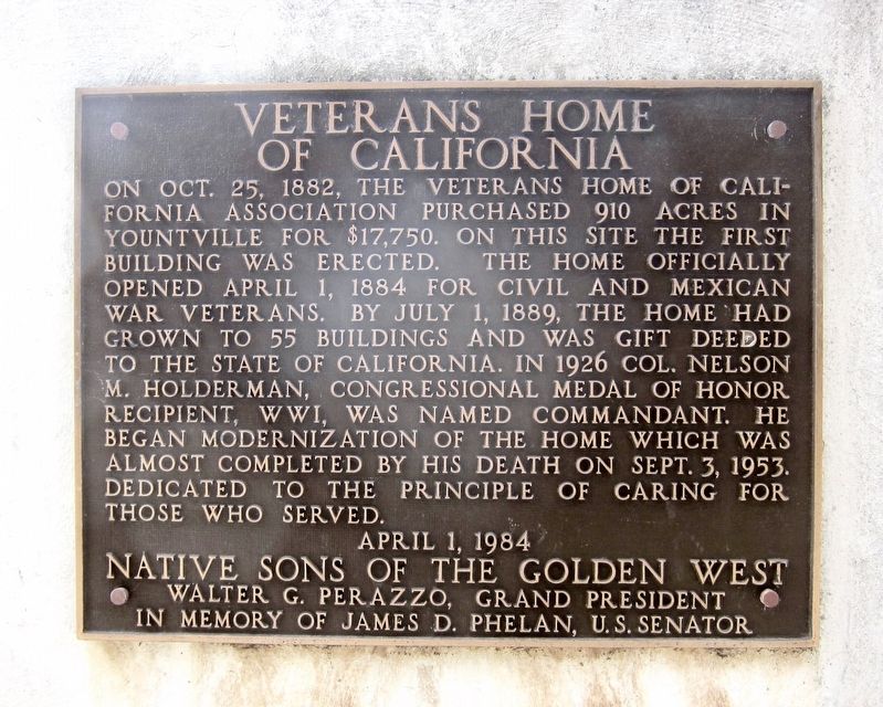 Veterans Home of California Marker image. Click for full size.