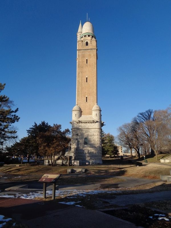 Compton Hill Water Tower and marker. Click for full size. Compton Hill Water Tower and marker image. Click for full size.