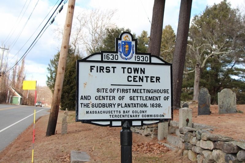 First Town Center Marker image. Click for full size.