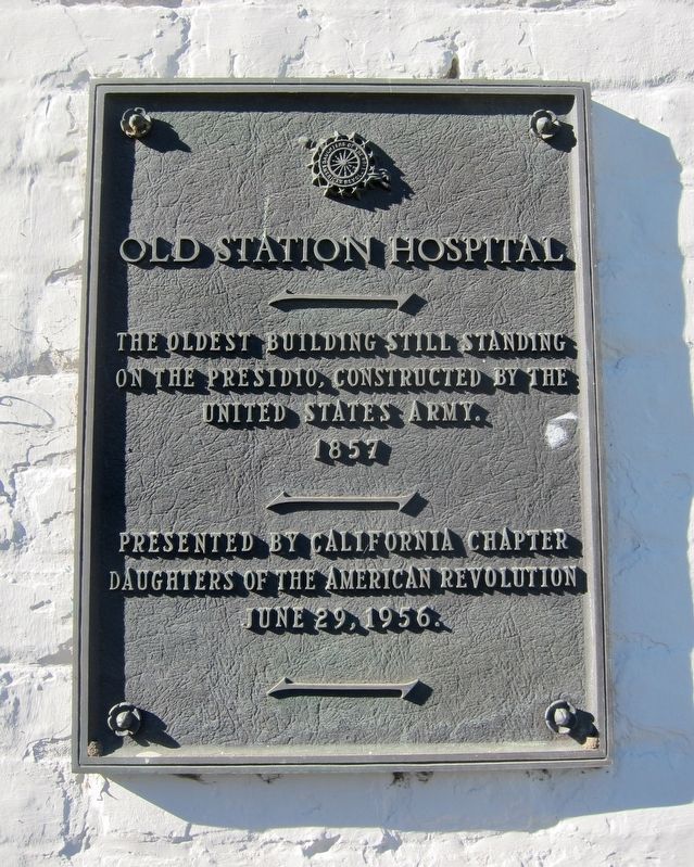 Old Station Hospital Marker image. Click for full size.