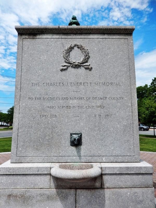 Charles J. Everett Memorial (<i>back side</i>). Click for full size. Charles J. Everett Memorial (<i>back side</i>) image. Click for full size.