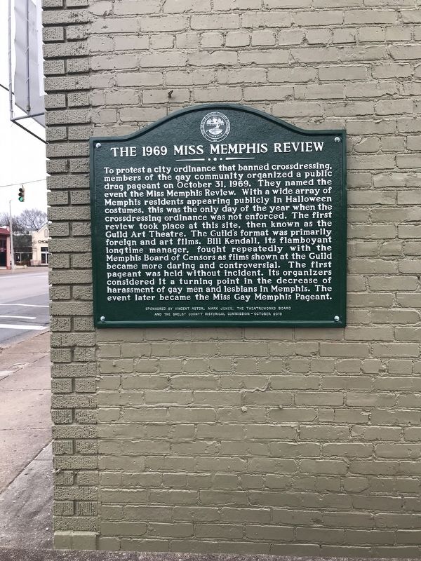 The 1969 Miss Memphis Review Marker image. Click for full size.
