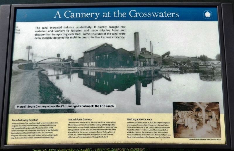 A Cannery at the Crosswaters Marker image. Click for full size.