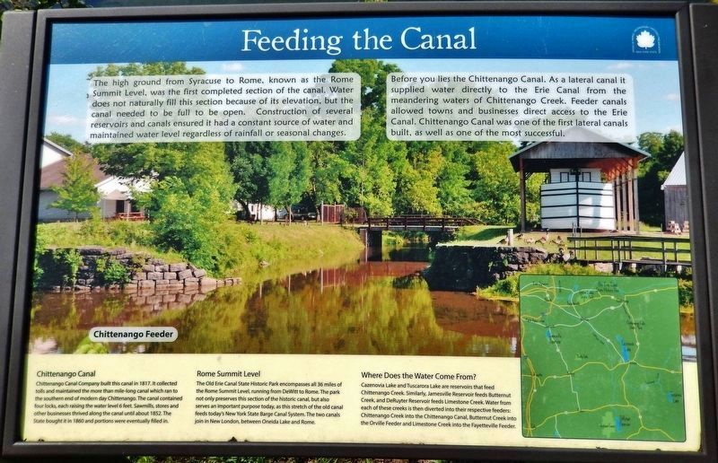 Feeding the Canal Marker image. Click for full size.