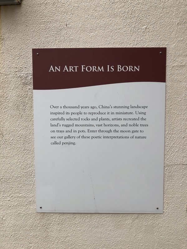 An Art Form Is Born Marker image. Click for full size.