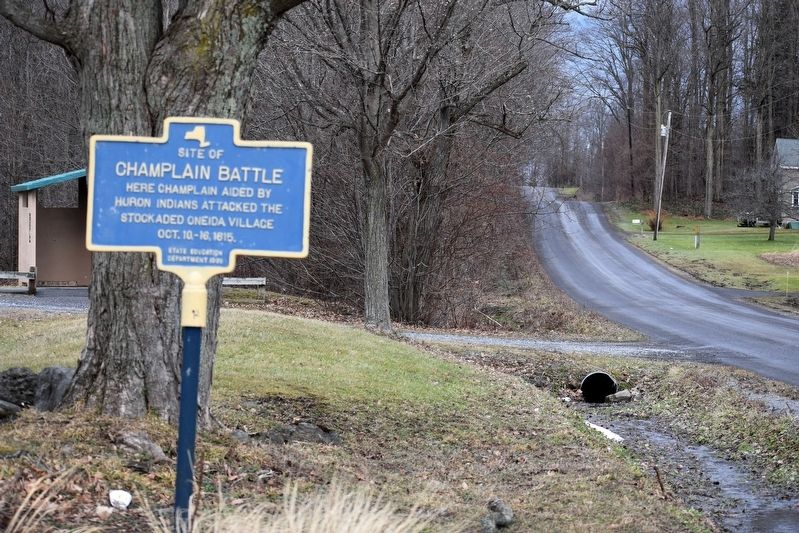 Champlain Battle Marker. Click for full size. Champlain Battle Marker image. Click for full size.