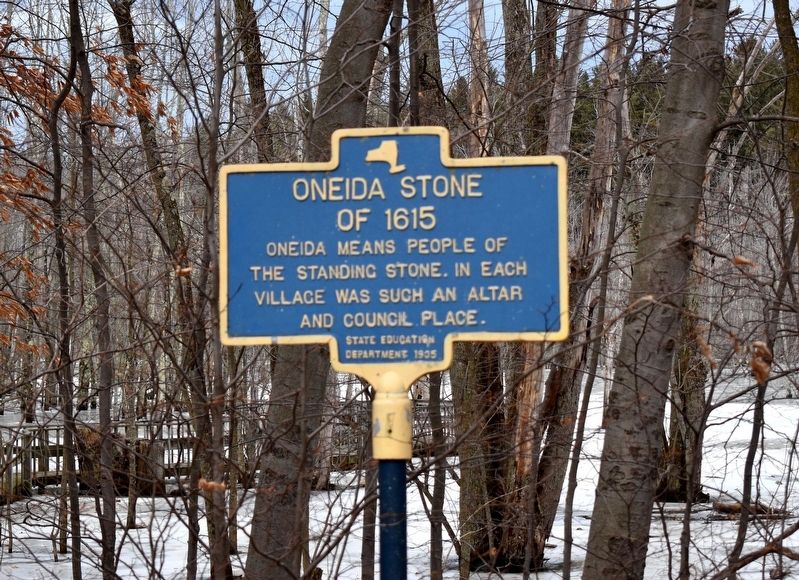 Oneida Stone of 1615 Marker image. Click for full size.