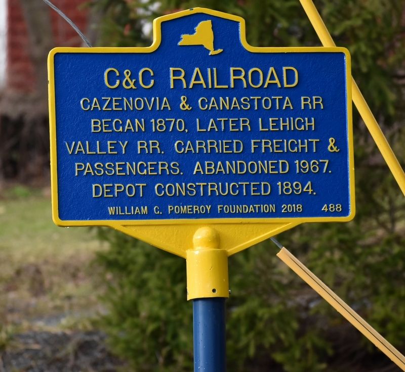 C&C Railroad Marker. Click for full size. C&C Railroad Marker image. Click for full size.