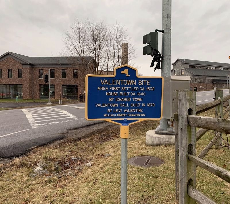 Valentown Site Marker. Click for full size. Valentown Site Marker image. Click for full size.