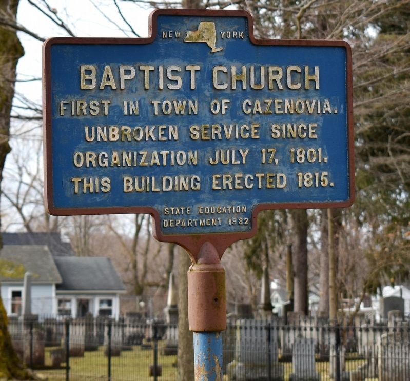 Baptist Church Marker. Click for full size. Baptist Church Marker image. Click for full size.