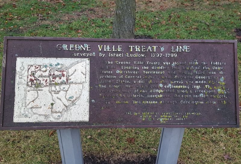 Greene Ville Treaty Line Marker image. Click for full size.