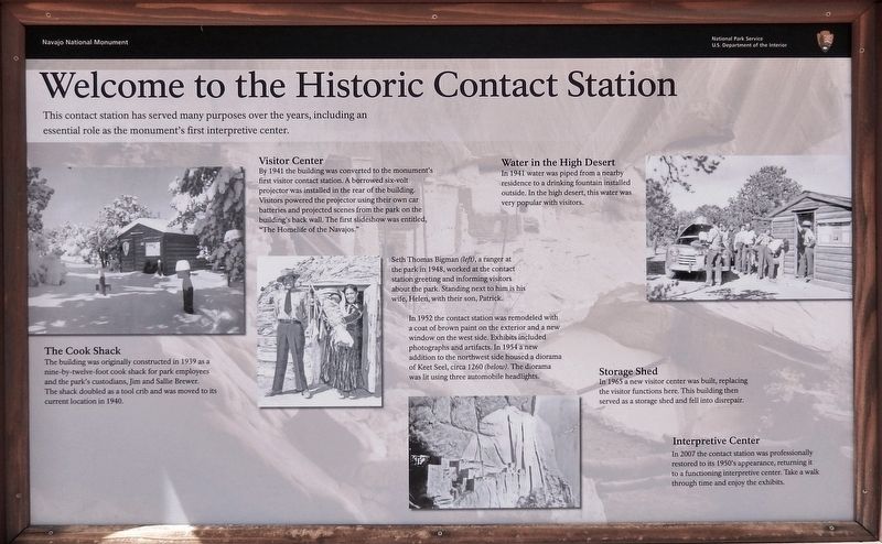 Welcome to the Historic Contact Station Marker. Click for full size. Welcome to the Historic Contact Station Marker image. Click for full size.