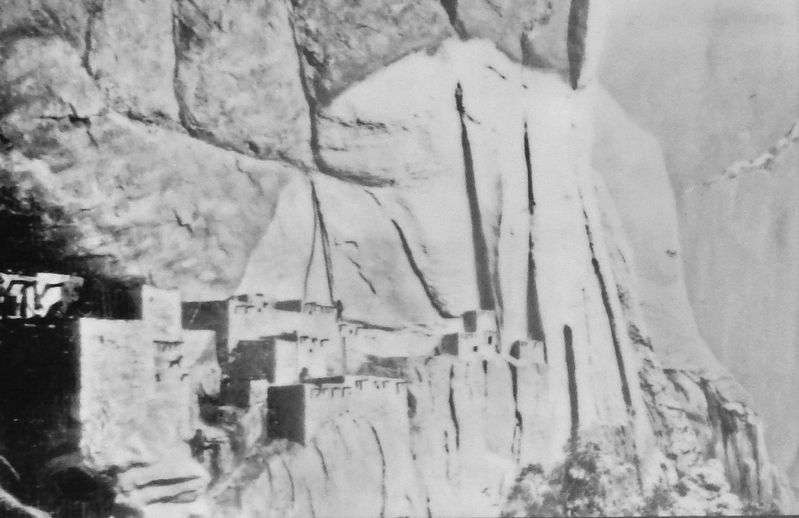 Marker detail: Keet Seel diorama, 1954. Click for full size. Marker detail: Keet Seel diorama, 1954 image. Click for full size.
