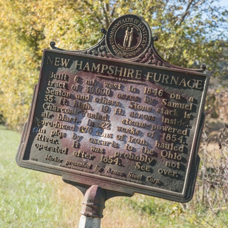 New Hampshire Furnace / Iron Made in Kentucky Marker image. Click for full size.