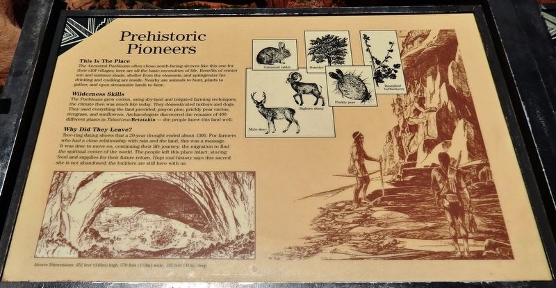 Prehistoric Pioneers Marker image. Click for full size.