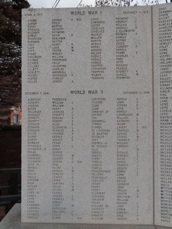 Pleasant Valley Veterans War Memorial image. Click for full size.