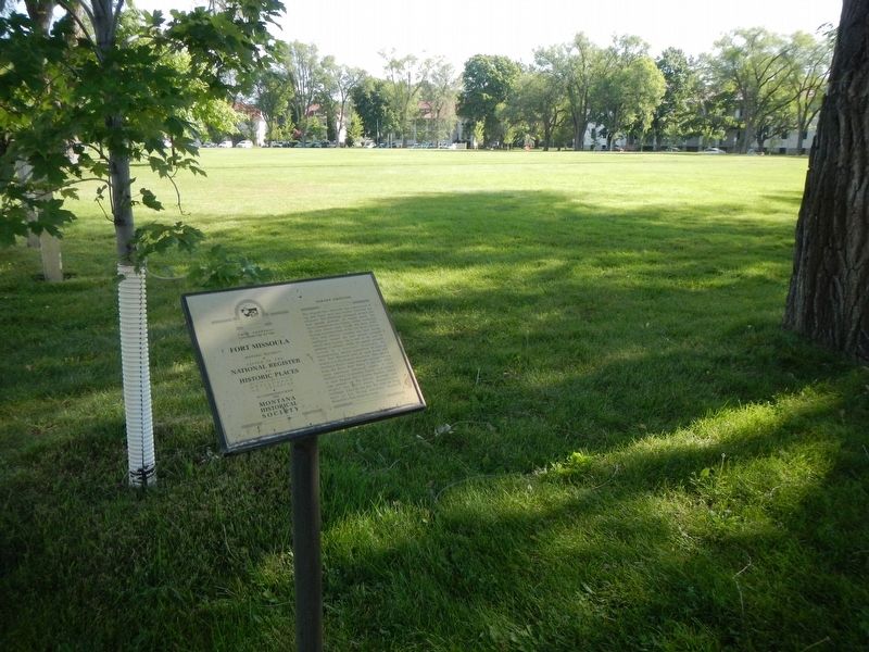 Parade Grounds and Marker image. Click for full size.