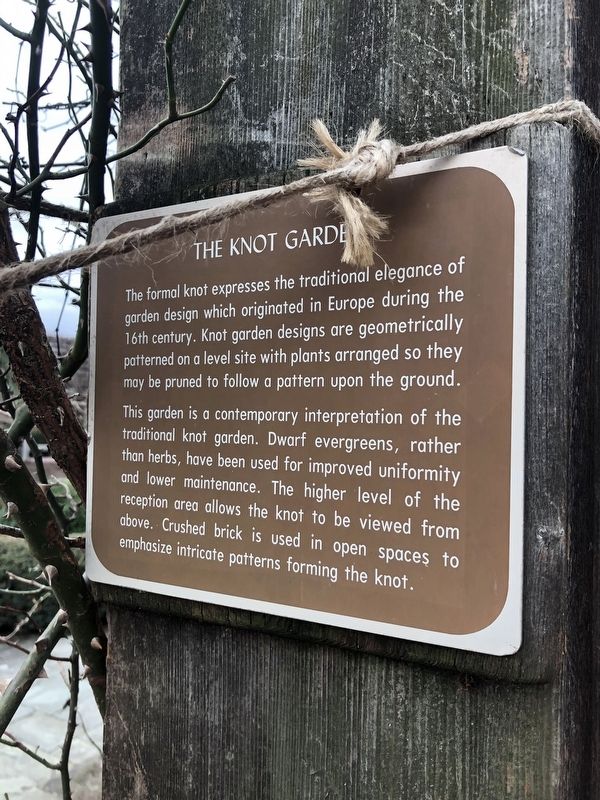 The Knot Garden Marker. Click for full size. The Knot Garden Marker image. Click for full size.