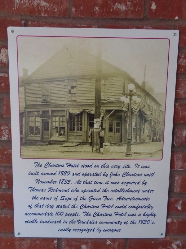 The Charters Hotel Marker. Click for full size. The Charters Hotel Marker image. Click for full size.