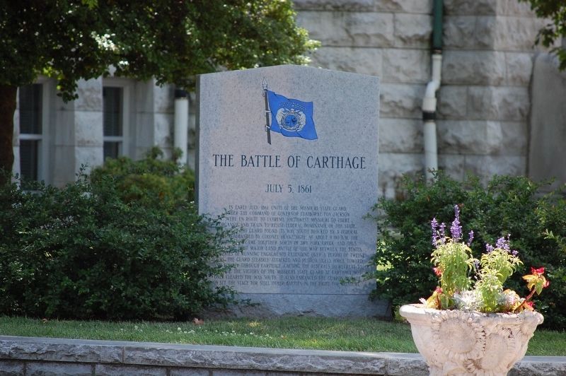 The Battle of Carthage Marker image. Click for full size.