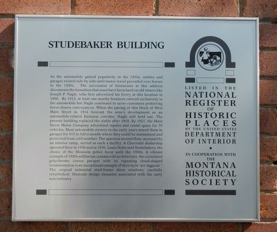 Studebaker Building Marker image. Click for full size.