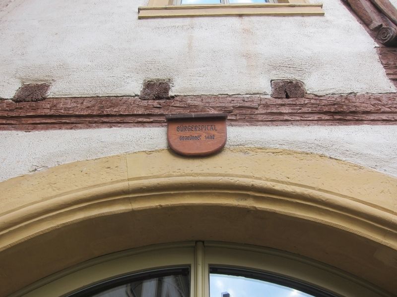 Founded 1402 (above entrance) image. Click for full size.