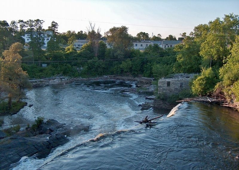 Otter Creek Waterfall<br>(<i>view from Marble Works Memorial Bridge</i>). Click for full size. Otter Creek Waterfall<br>(<i>view from Marble Works Memorial Bridge</i>) image. Click for full size.