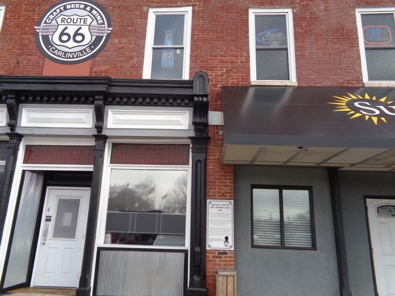 Original Site of the Ariston Cafe, 1924 Marker. Click for full size. Original Site of the Ariston Cafe, 1924 Marker image. Click for full size.