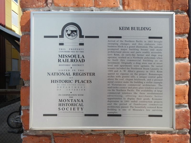 Keim Building Marker image. Click for full size.