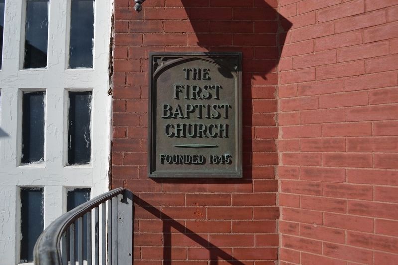 Additional plaque on the church building image. Click for full size.