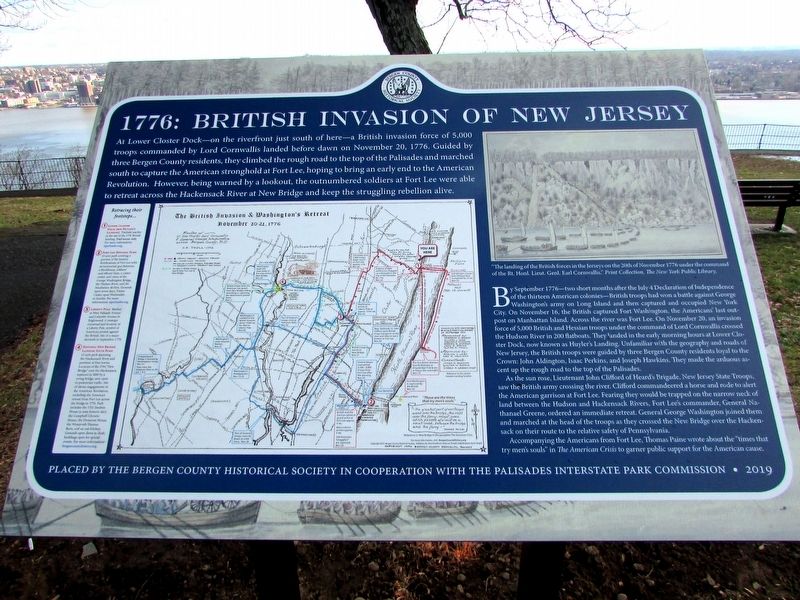 1776: British Invasion of New Jersey Marker image. Click for full size.