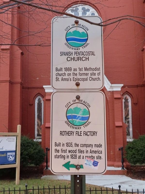 Spanish Pentecostal Church / Rothery File Factory Marker image. Click for full size.