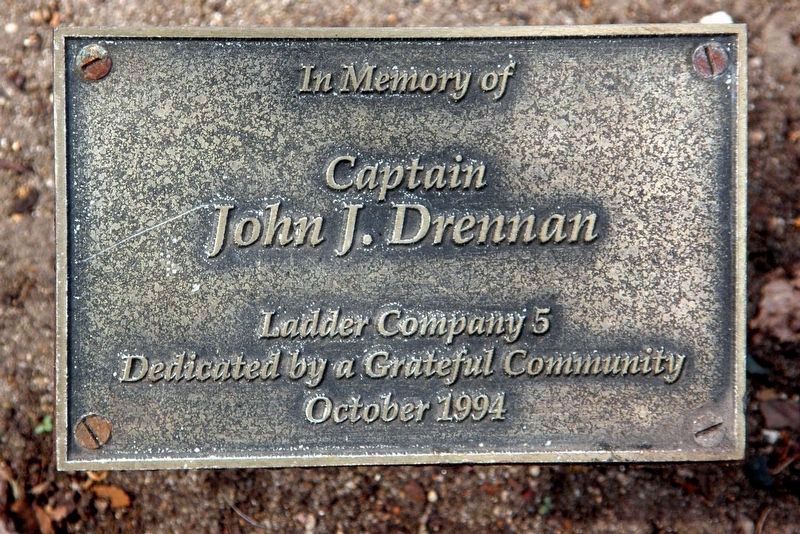 Captain John Drennan memorial plaque image. Click for full size.