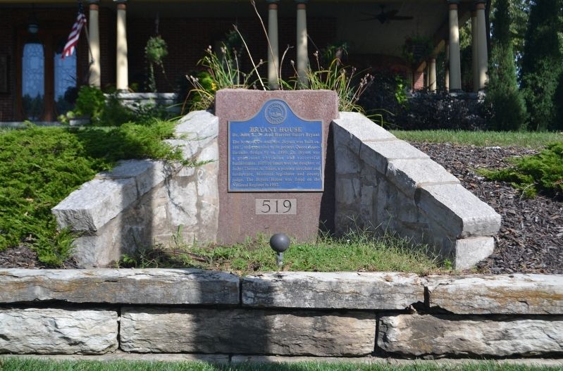 Bryant House Marker image. Click for full size.