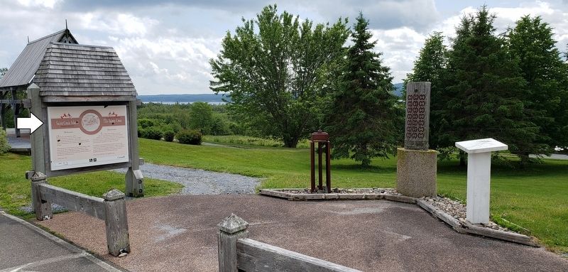 Saint Croix Island International Historic Site Marker<br>(<i>wide view</i>) image, Touch for more information