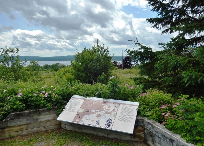 In Champlain�s Footsteps Marker (<i>wide view</i>) image. Click for full size.