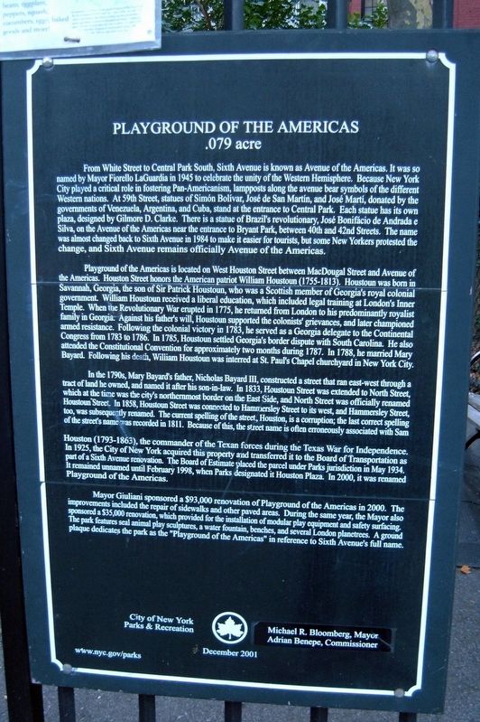 Playground of the Americas Marker image. Click for full size.