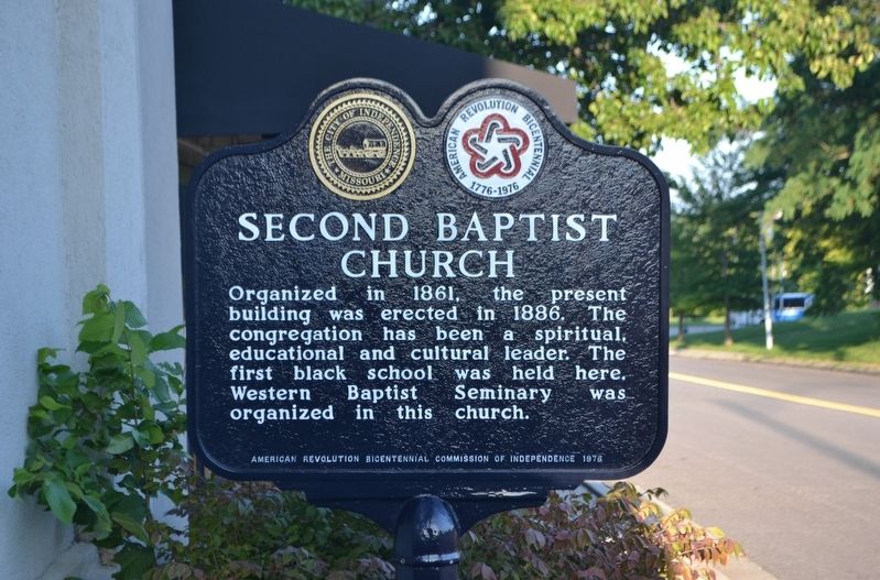 Second Baptist Church Marker image. Click for full size.